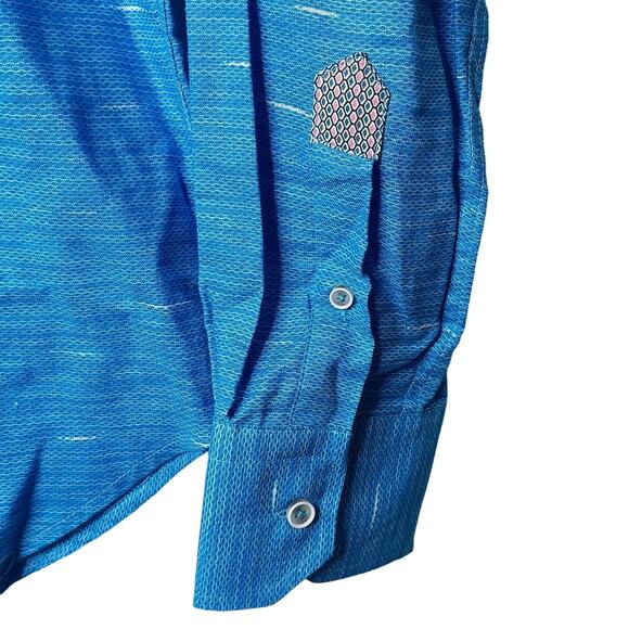 Robert Graham Mens Classic Fit Brixton Long Sleeves Button Up Flip Cuff Shirt - Picture 7 of 15